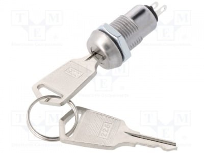 Превключвател с плосък ключ KS-31/225 Превключвател: превключвател с ключалка; 2 позиции; O12mm; 90°